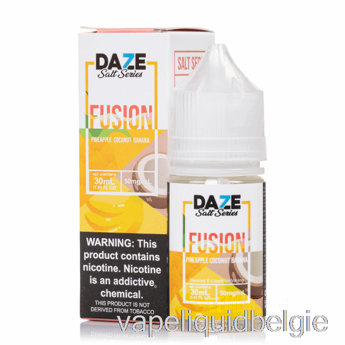 Vape Vloeibare Ananas Kokosnoot Banaan - 7 Daze Fusiezout - 30 Ml 50 Mg